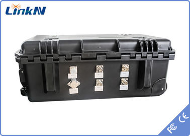 Приемник 4-Channel IP65 тактического чемодана COFDM видео- с DC 12V батареи &amp; дисплея AES256 H.264