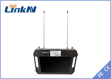 Прием разнообразия AES256 антенны видео- приемника COFDM двойной H.264 2-8MHz с батареей дисплея использующей энергию