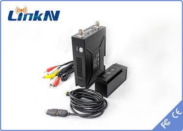 2W военный видео- передатчик шифрование задержки AES256 COFDM QPSK HDMI &amp; CVBS H.264 низкое