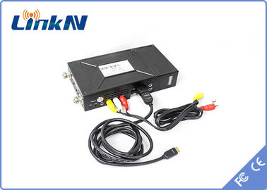 Видео- модуляция HDMI передатчика COFDM &amp; задержка AES256 CVBS H.264 низкая ширина полосы частот шифрования 2-8MHz