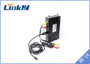 Передатчик PSK HDMI Manpack портативный AES256 COFDM цифров видео- &amp; задержка AES256 CVBS H.264 низкое шифрование