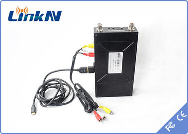 Военное шифрование HDMI системы AES256 COFDM беспроводное видео- &amp; ширина полосы частот CVBS H.264 2-8MHz батарея использующая энергию
