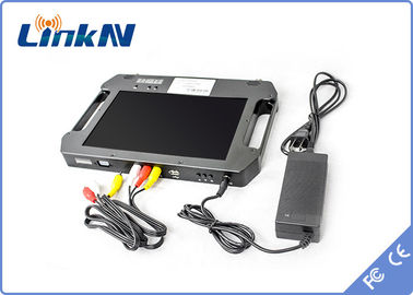 Handheld на открытом воздухе шифрование приемника FHD CVBS AES256 COFDM видео- с батареей дисплея использующей энергию