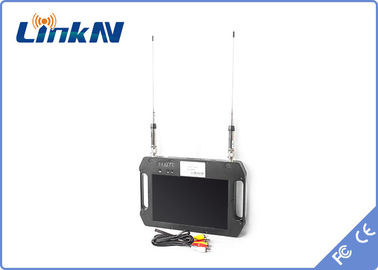 Тактическая Handheld батарея использующее энергию FHD приемника COFDM видео- с DC 12V антенны AES256 дисплея двойным