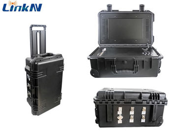 Тактический приемник COFDM видео- с шифрованием 4-Channel IP65 батареи &amp; дисплея AES256