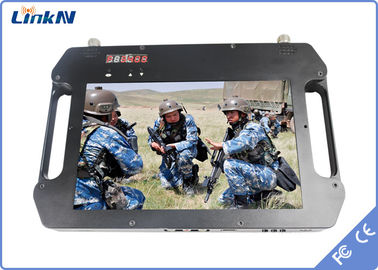 Приемник COFDM HDMI CVBS с батареей и цветовым дисплеем высокой чувствительности двойные антенны AES256 DC 12V