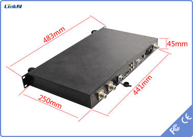 Приемник HDMI SDI CVBS COFDM видео- Корабл-установил задержку ширины полосы частот 1-RU 2-8MHz низкую