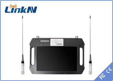 Тактическое видео- шифрование приемника FHD CVBS COFDM QPSK H.264 AES256 с дисплеем и батареей