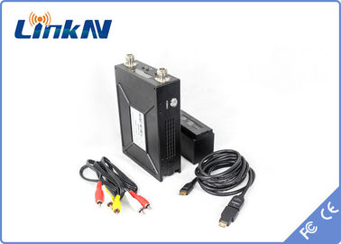 LKAV1506 Длинный диапазон аккумуляторный полицейский видеопередатчик COFDM HDMI &amp; CVBS H.264 Низкая задержка AES256