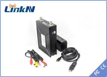 Передатчик COFDM QPSK HDMI долгосрочной полиции батареи использующей энергию видео- &amp; задержка AES256 CVBS H.264 низкая