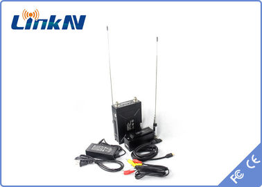 Передатчик COFDM QPSK HDMI полиции Manpack видео- &amp; задержка AES256 CVBS H.264 низкая ширина полосы частот шифрования 2-8MHz