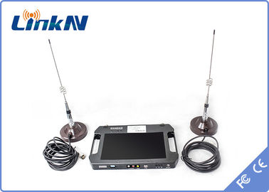 Тактическое видео- шифрование FHD CVBS H.264 приемника COFDM QPSK AES256 с батареей дисплея использующей энергию