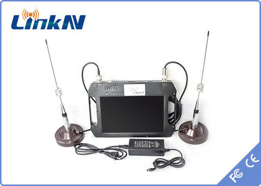 Тактический приемник HDMI CVBS COFDM с батареей &amp; DC 12V антенн AES256 высокой чувствительности дисплея цвета двойным