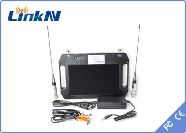 Handheld на открытом воздухе шифрование приемника FHD CVBS AES256 COFDM видео- с батареей дисплея использующей энергию