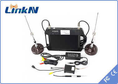 Тактический приемник FHD COFDM с батареей &amp; DC 12V антенн AES256 высокой чувствительности дисплея цвета двойным