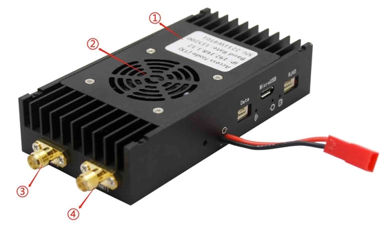 Ссылка на данные БПЛА с низкой задержкой 10 мс с модуляцией OFDM HDMI Ethernet и каналами передачи данных TTL/RS232/RS485