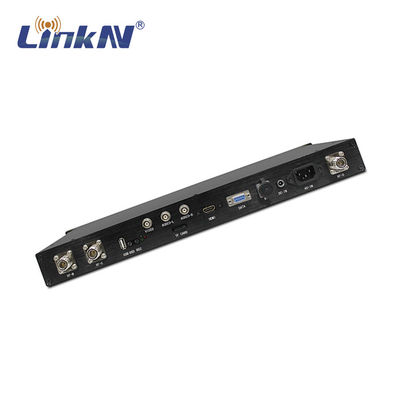 Антенны тактического военного шифрования держателя шкафа HDMI приемника 1U COFDM CVBS SDI AES256 двойные